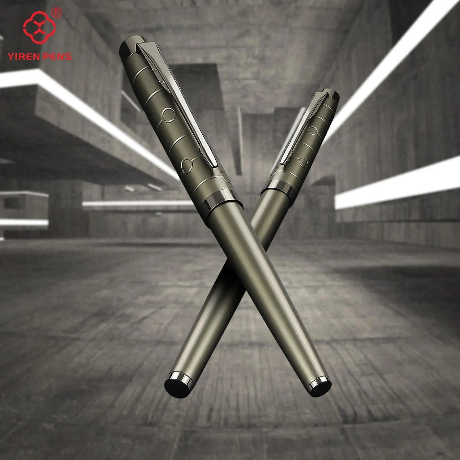 1 PC Fountain Pen, Professional Gunmetal Metal Pen, Stylish and Sturdy,Distinguished, Mechanical Feel,Metallic Touch,Luxury Pen - Slobuy