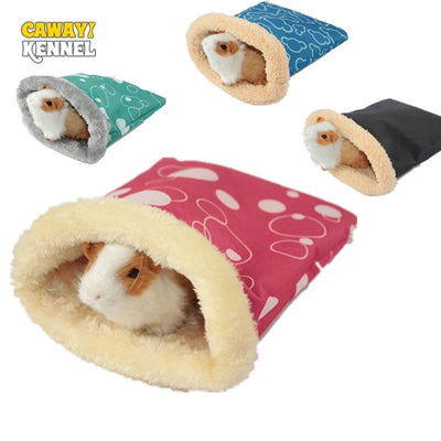 1 PC Random Color Small Pet Hamster Guinea Pig Small Nest Pet Hedgehog Squirrel Hamster Bed Comfortable Warm House for Winter - Slobuy