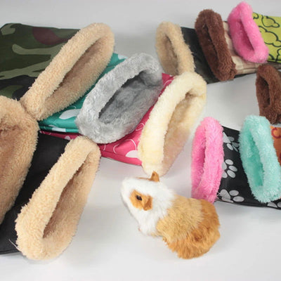1 PC Random Color Small Pet Hamster Guinea Pig Small Nest Pet Hedgehog Squirrel Hamster Bed Comfortable Warm House for Winter - Slobuy