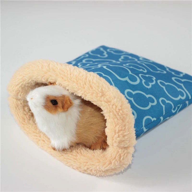 1 PC Random Color Small Pet Hamster Guinea Pig Small Nest Pet Hedgehog Squirrel Hamster Bed Comfortable Warm House for Winter - Slobuy