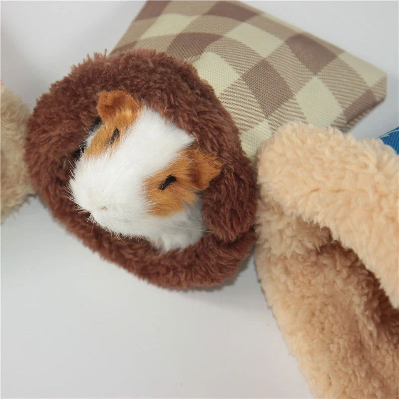 1 PC Random Color Small Pet Hamster Guinea Pig Small Nest Pet Hedgehog Squirrel Hamster Bed Comfortable Warm House for Winter - Slobuy