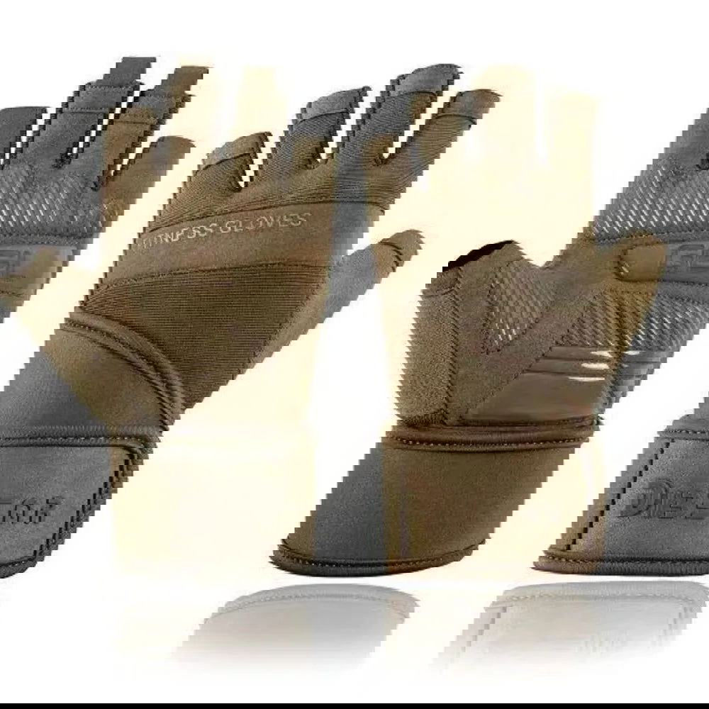 1 Pair Bodybuilding Gym Gloves for Men Women Weightlifting Dumbbell Training Anti-Slip Fitness Gloves Crossfit Workout Exercise - Slobuy