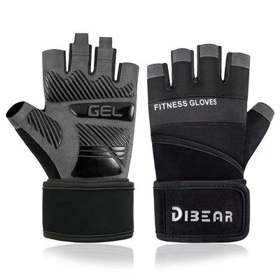 1 Pair Bodybuilding Gym Gloves for Men Women Weightlifting Dumbbell Training Anti-Slip Fitness Gloves Crossfit Workout Exercise - Slobuy