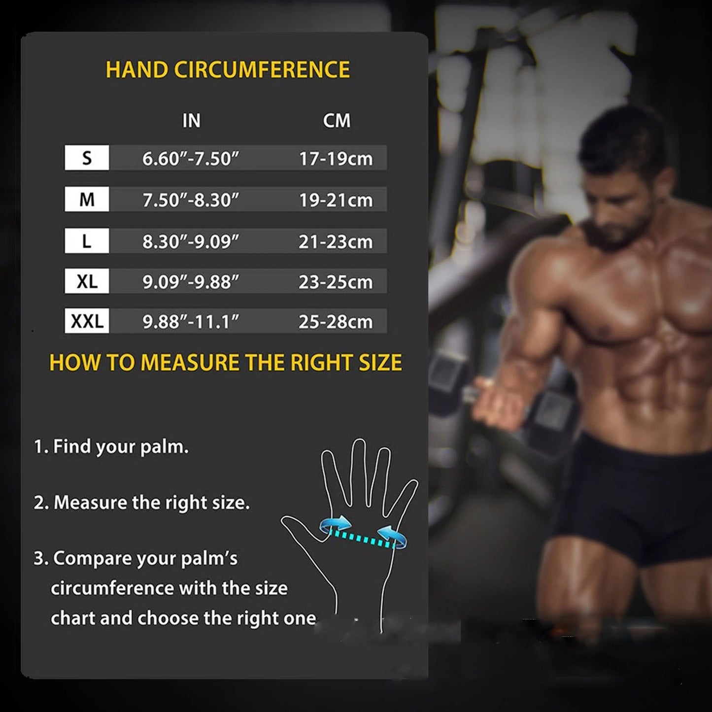1 Pair Bodybuilding Gym Gloves for Men Women Weightlifting Dumbbell Training Anti-Slip Fitness Gloves Crossfit Workout Exercise - Slobuy