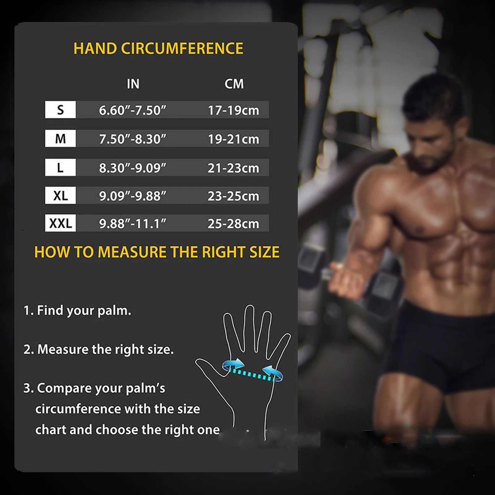 1 Pair Bodybuilding Gym Gloves for Men Women Weightlifting Dumbbell Training Anti-Slip Fitness Gloves Crossfit Workout Exercise - Slobuy