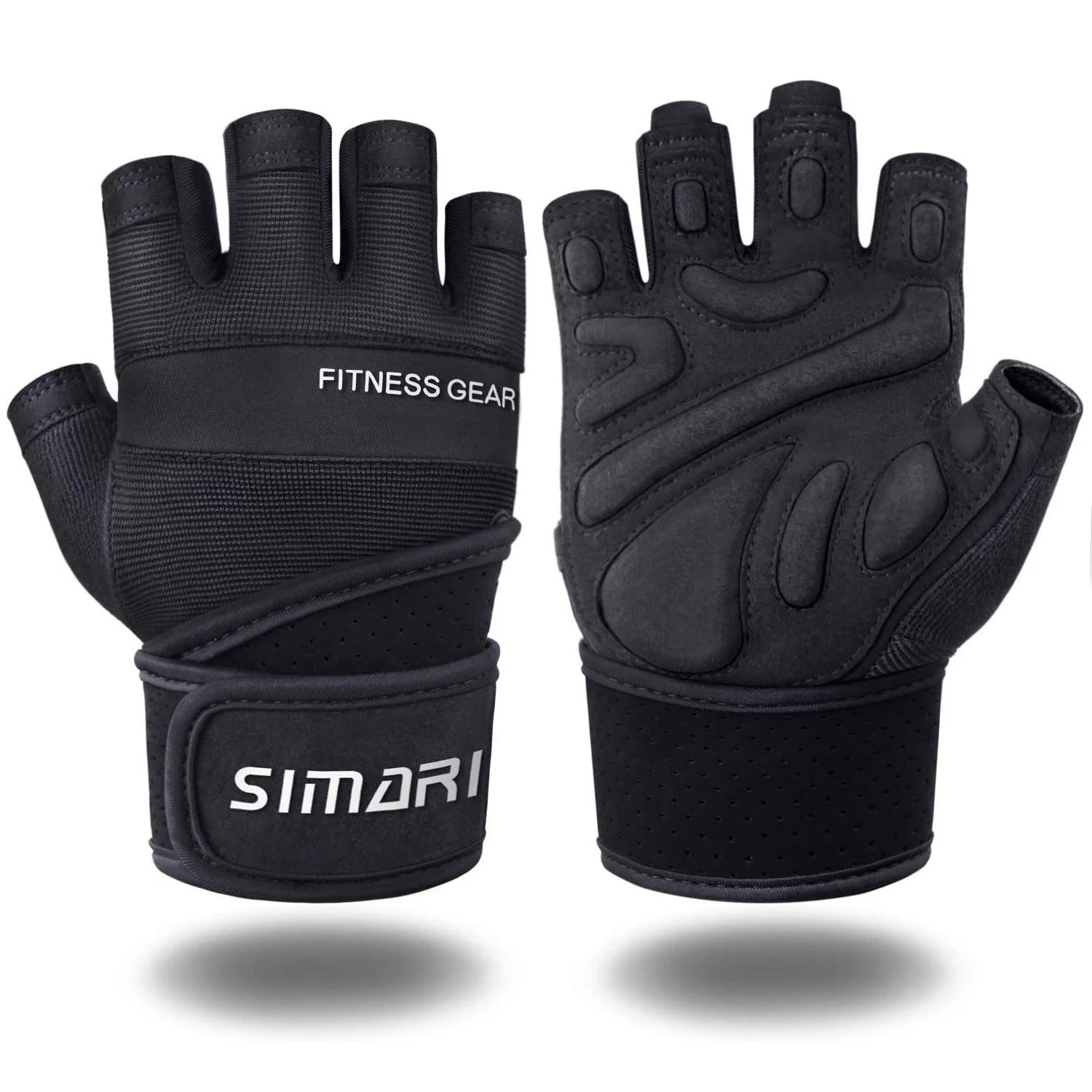 1 Pair Bodybuilding Gym Gloves for Men Women Weightlifting Dumbbell Training Anti-Slip Fitness Gloves Crossfit Workout Exercise - Slobuy
