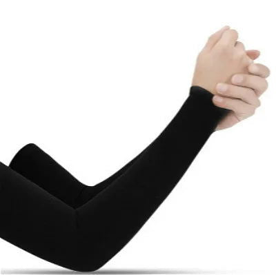 1 Pair Compression Sports Arm Sleeve Basketball Cycling Arm Warmer Summer Running Tennis UV Protection Volleyball Bands - Slobuy