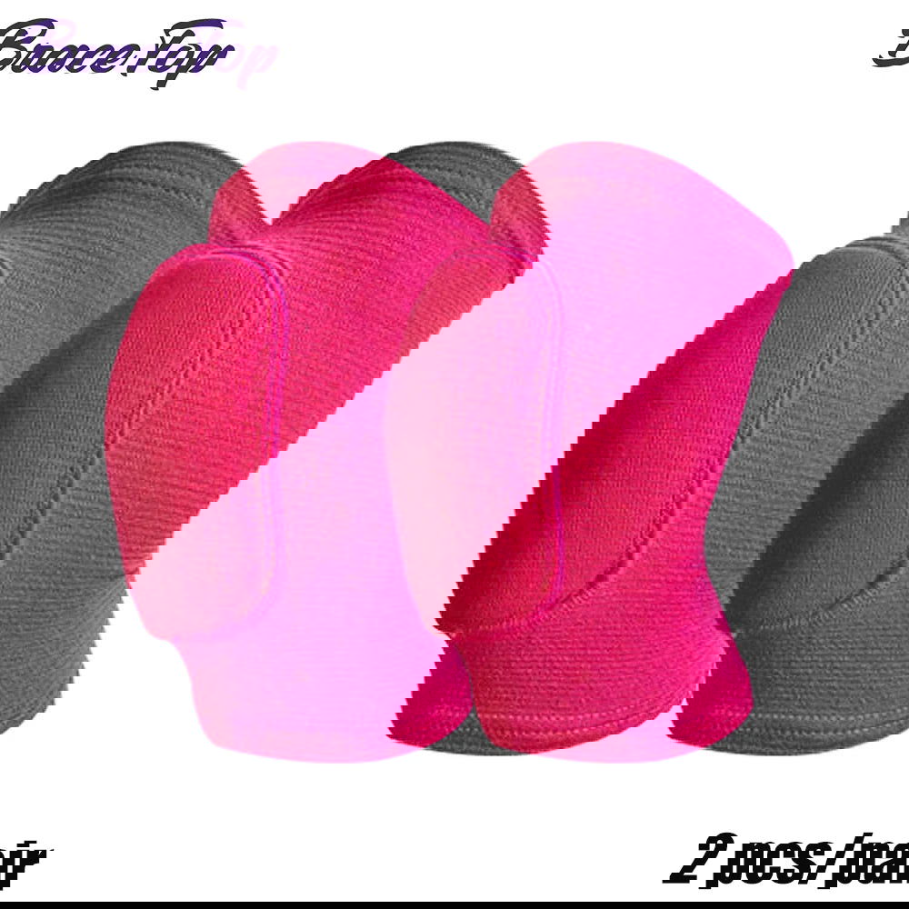 1 Pair Sports Knee Pads Adults Kid Dance Knee Protector Elastic Thicken Sponge Knees Brace Support for Gym Yoga Workout Training - Slobuy