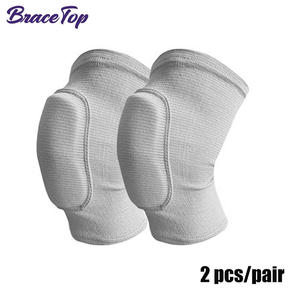 1 Pair Sports Knee Pads Adults Kid Dance Knee Protector Elastic Thicken Sponge Knees Brace Support for Gym Yoga Workout Training - Slobuy