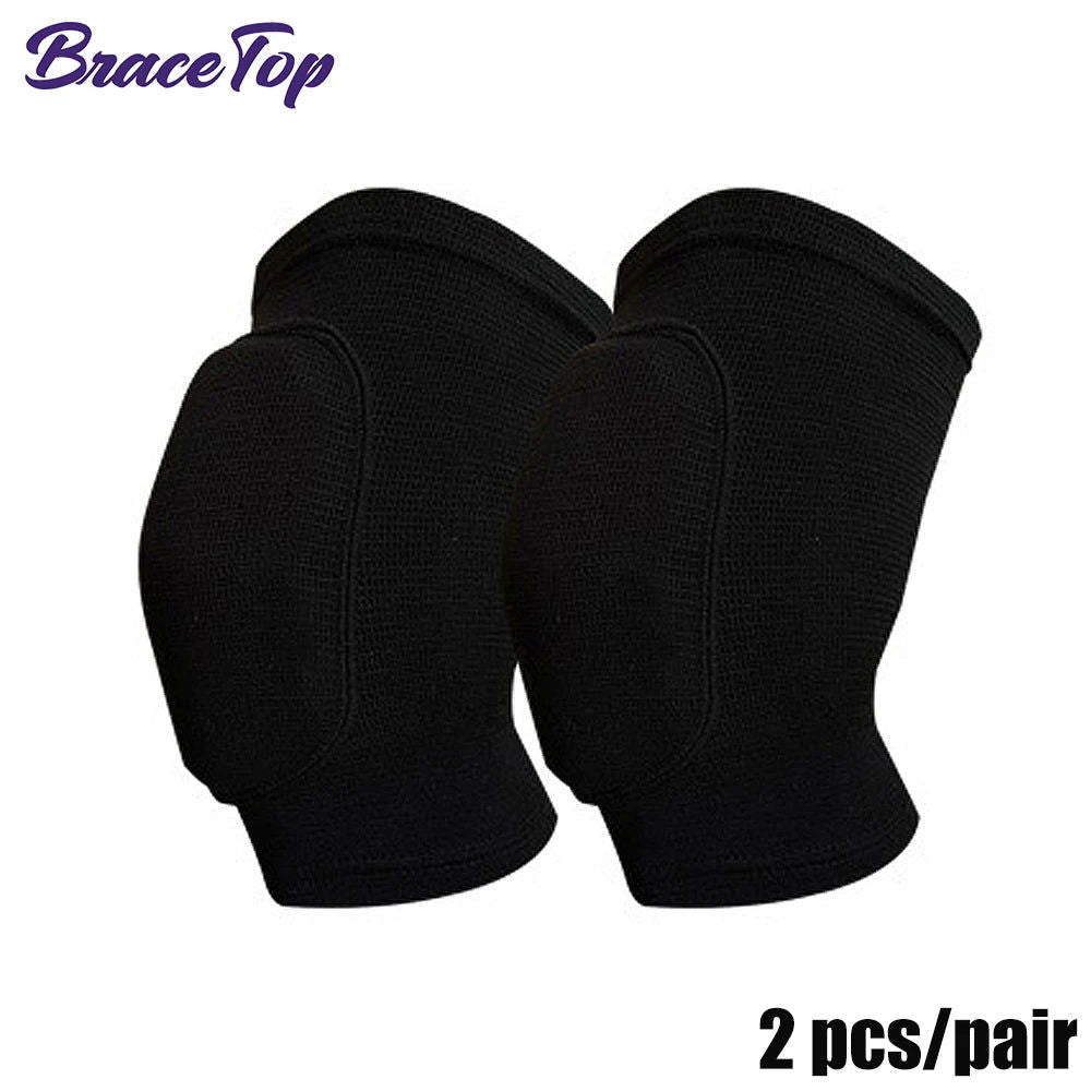 1 Pair Sports Knee Pads Adults Kid Dance Knee Protector Elastic Thicken Sponge Knees Brace Support for Gym Yoga Workout Training - Slobuy
