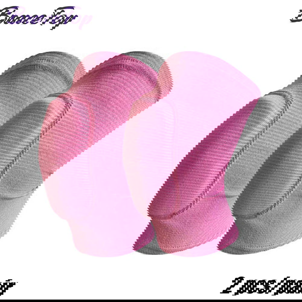 1 Pair Sports Knee Pads Adults Kid Dance Knee Protector Elastic Thicken Sponge Knees Brace Support for Gym Yoga Workout Training - Slobuy