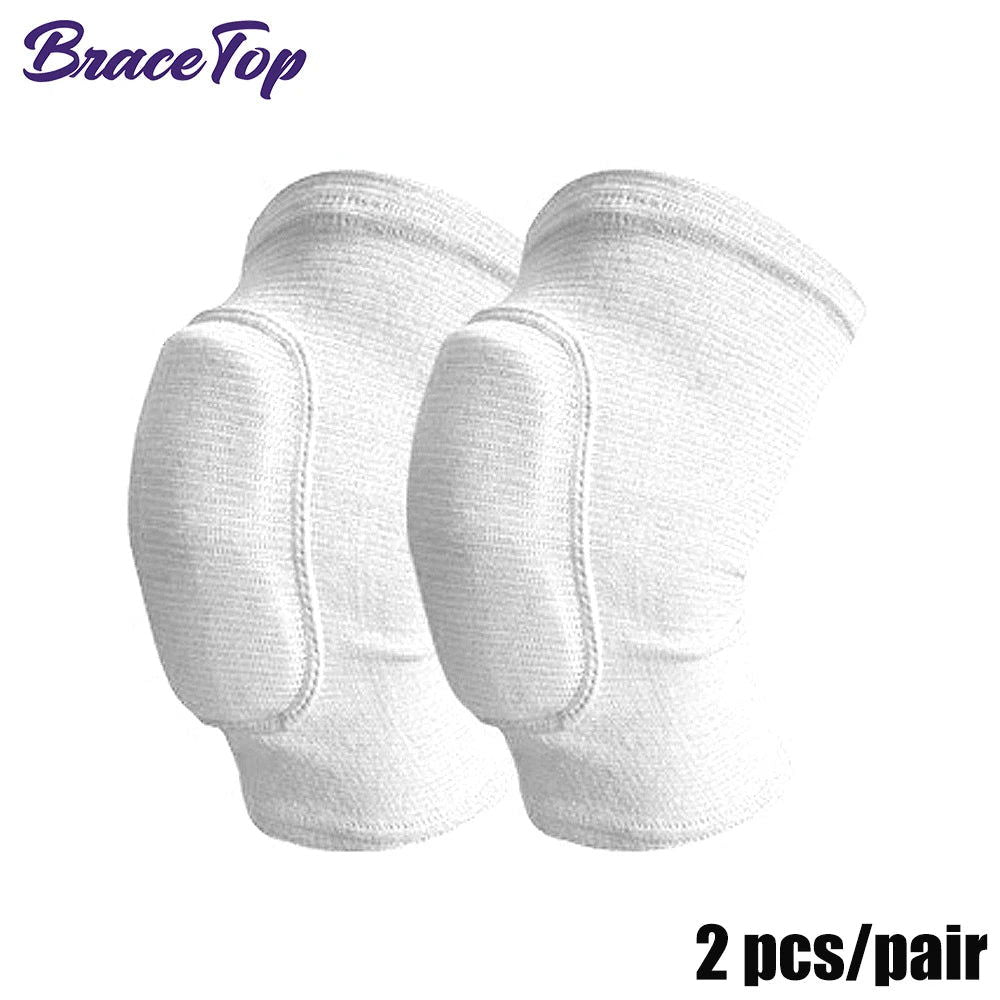 1 Pair Sports Knee Pads Adults Kid Dance Knee Protector Elastic Thicken Sponge Knees Brace Support for Gym Yoga Workout Training - Slobuy