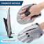1 Pair Swimming Training Paddles Swim Hand Paddles Snorkeling Diving Gloves Fin Flipper Sports Silicone Palm Adjustable Straps - Slobuy