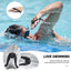 1 Pair Swimming Training Paddles Swim Hand Paddles Snorkeling Diving Gloves Fin Flipper Sports Silicone Palm Adjustable Straps - Slobuy