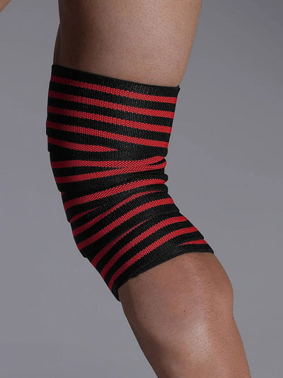 1 Pc Adjustable Elastic Knee Wraps Support for Weightlifting Kettlebell - Slobuy
