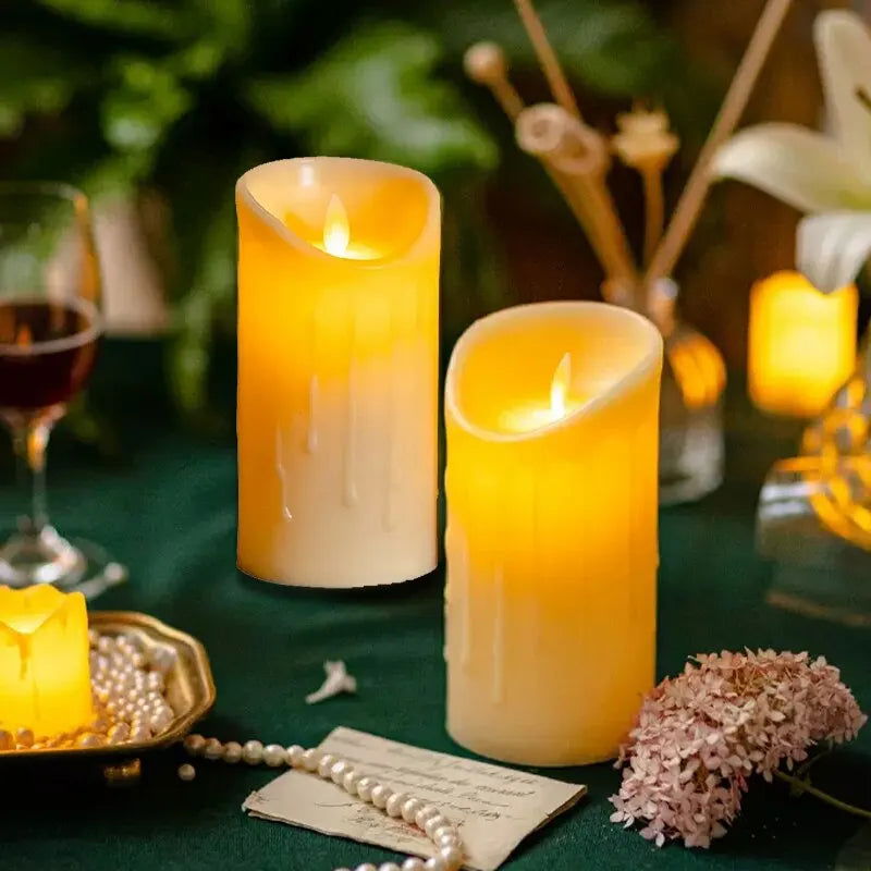 1 Pc Electronic Candle Lights Simulation Of Plastic Candles Wedding Party Birthday Decorations Family Ornaments Decorations - Slobuy
