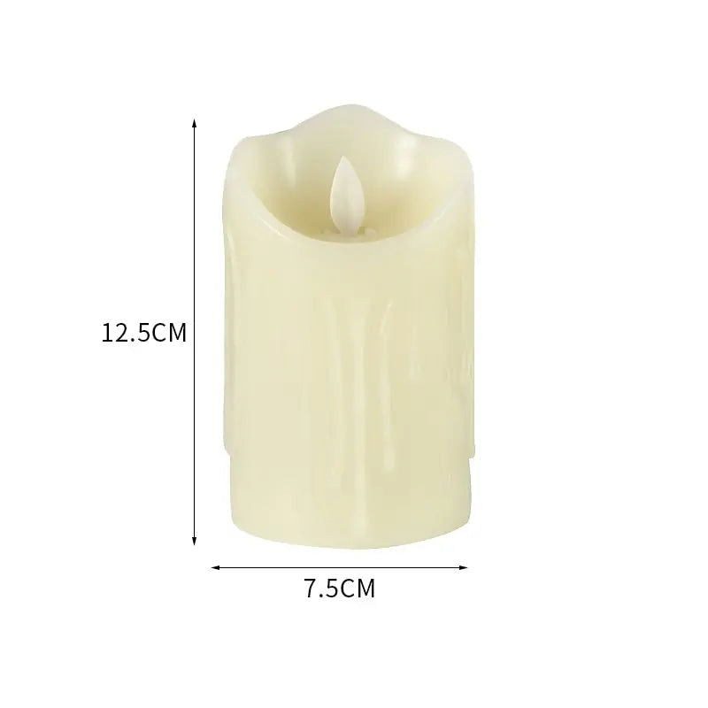 1 Pc Electronic Candle Lights Simulation Of Plastic Candles Wedding Party Birthday Decorations Family Ornaments Decorations - Slobuy