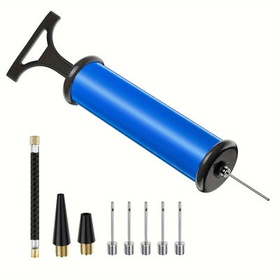 1 Pc Portable Multifunctional Ball Pump With Needle And Nozzle, Ball Inflator For Football,Basketball,Volleyball,Swimming - Slobuy