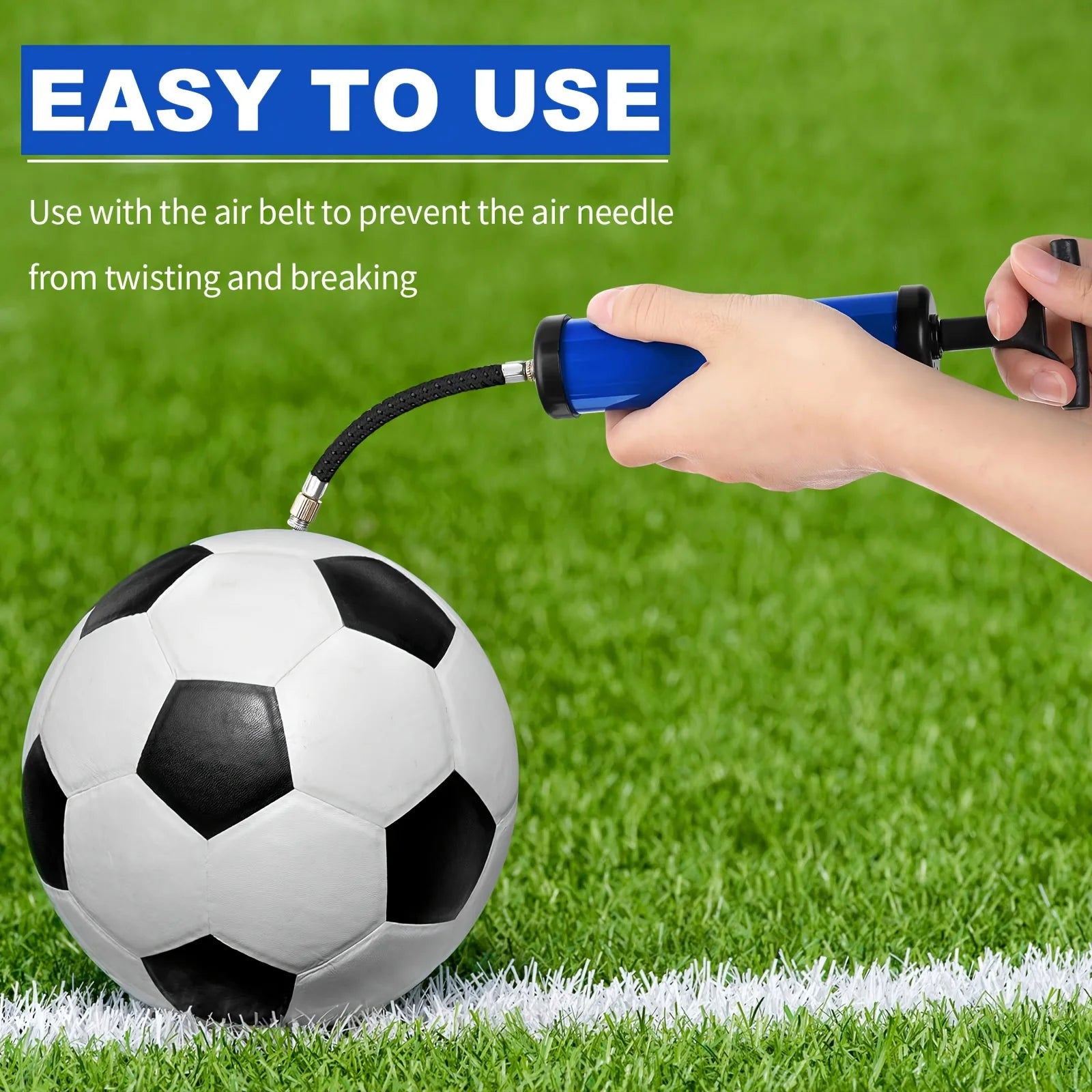 1 Pc Portable Multifunctional Ball Pump With Needle And Nozzle, Ball Inflator For Football,Basketball,Volleyball,Swimming - Slobuy