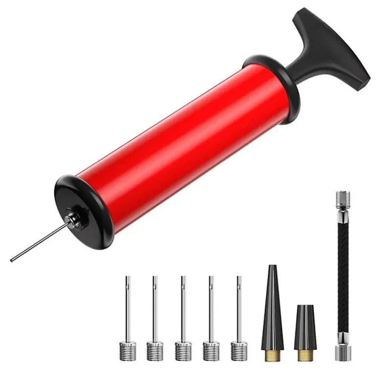 1 Pc Portable Multifunctional Ball Pump With Needle And Nozzle, Ball Inflator For Football,Basketball,Volleyball,Swimming - Slobuy