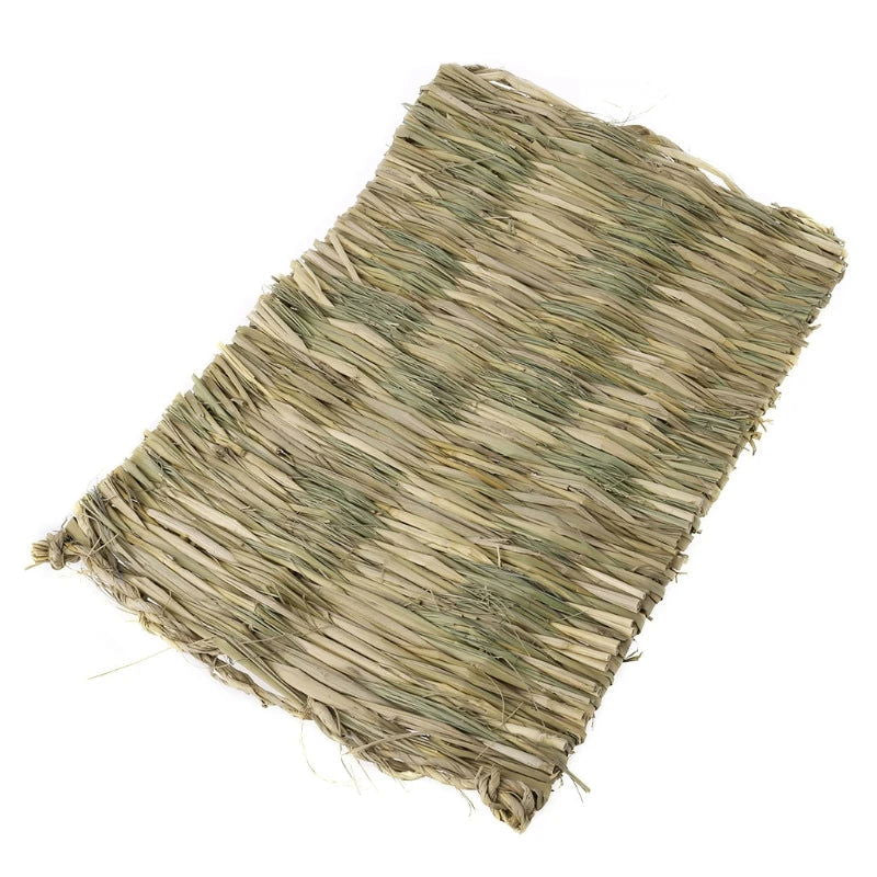 1 Pc Rabbit Grass Chew Mat Small Animal Hamster Cage Bed House Pad - Slobuy