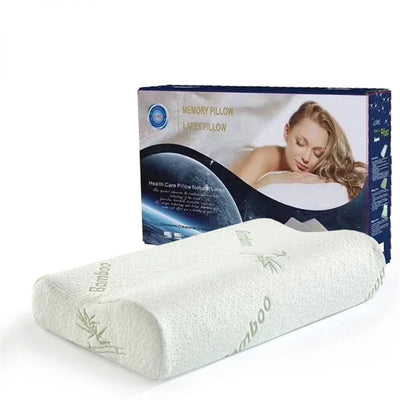 1 Pc Sleeping Bamboo Rebound Memory Orthopedic Pillows Cervical Pillow Cervical Health Cotton Pillows Memory Foam Pillow - Slobuy