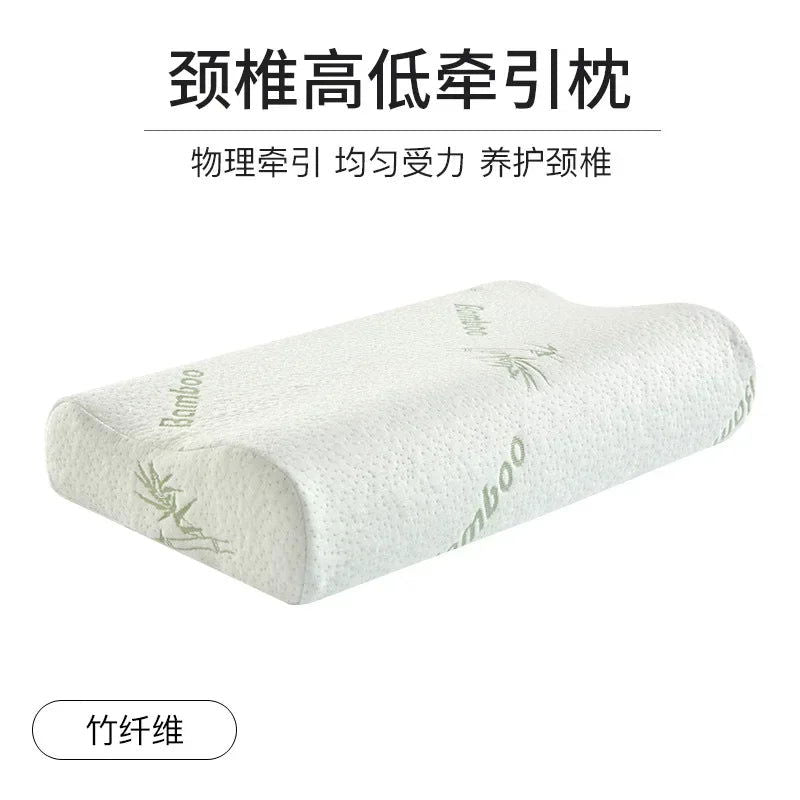 1 Pc Sleeping Bamboo Rebound Memory Orthopedic Pillows Cervical Pillow Cervical Health Cotton Pillows Memory Foam Pillow - Slobuy