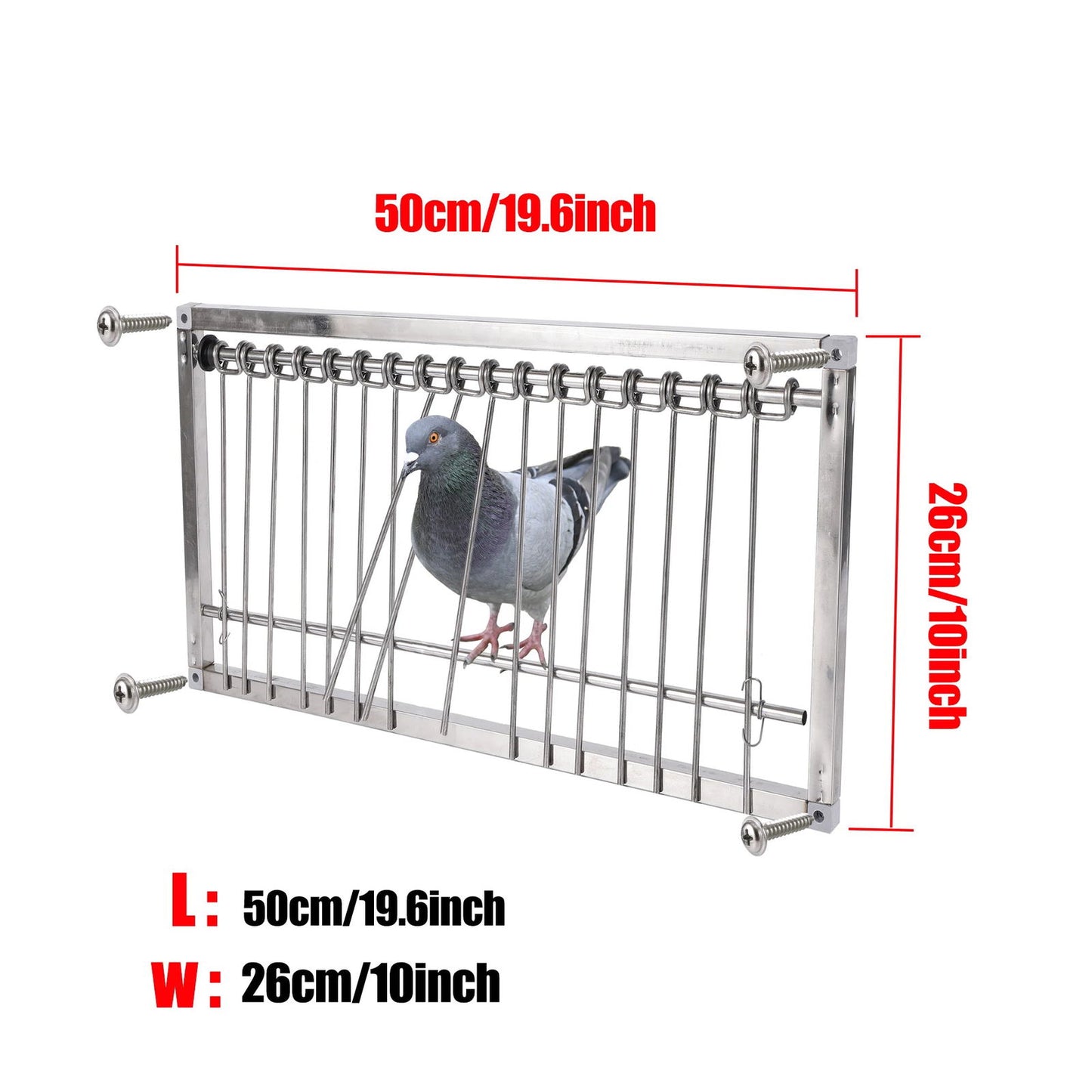 1 Pc Stainless Steel Dovecot Trap Door Pigeon Door Wire Frame Entrance Loft Supplies Racing Bird Catching Cage Nest Door Curtain - Slobuy