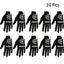 1 Pcs Men's Golf Glove Left Hand Right Hand Micro Soft Fiber Breathable Golf Gloves Men Color Black Brand GOG - Slobuy