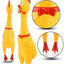 1 Piece Funny Yellow Squeaking Rubber Squeezing Chicken Toy Weird Squeaking Chicken - Slobuy