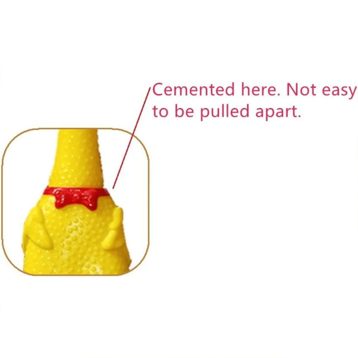 1 Piece Funny Yellow Squeaking Rubber Squeezing Chicken Toy Weird Squeaking Chicken - Slobuy