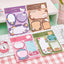 1 Piece Lytwtw's Cartoon Adhesive Cute Kawaii Animals Notes Notepad Memo Pad Office School Supplies Stationery Sticker - Slobuy