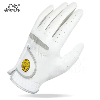 1 Piece or 1 Pair Men Golf Glove Micro Soft Fabric Breathable Comfortable Fitting With Magnetic Marker Replaceable For Golfers - Slobuy
