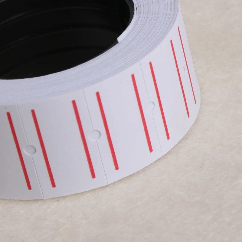 1 Roll(500 Labels) Self Adhesive Price Tags White Self Adhesive Price Label Tag Sticker Office Supplies - Slobuy