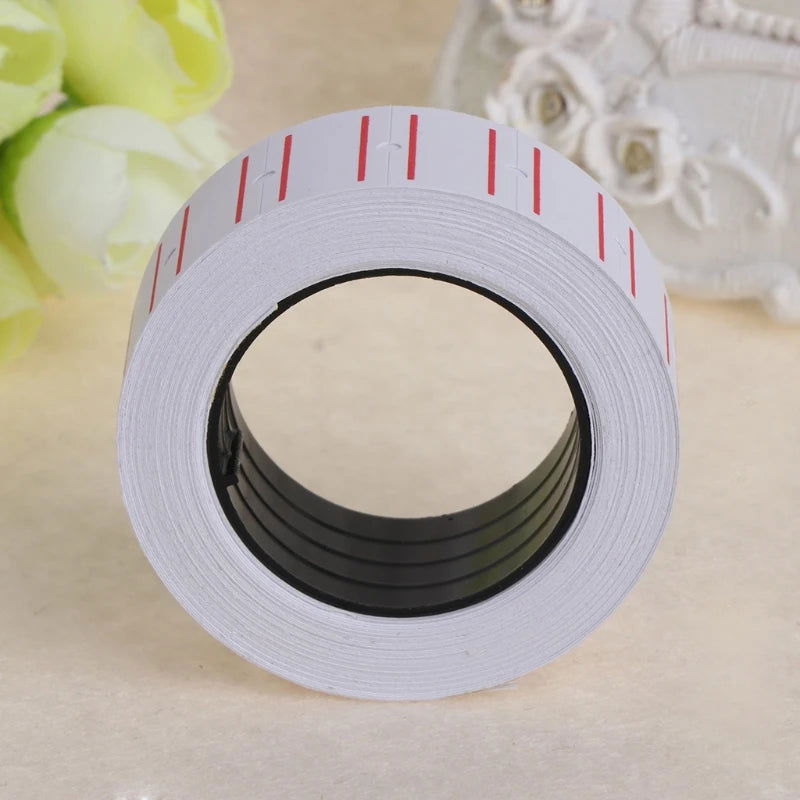 1 Roll(500 Labels) Self Adhesive Price Tags White Self Adhesive Price Label Tag Sticker Office Supplies - Slobuy
