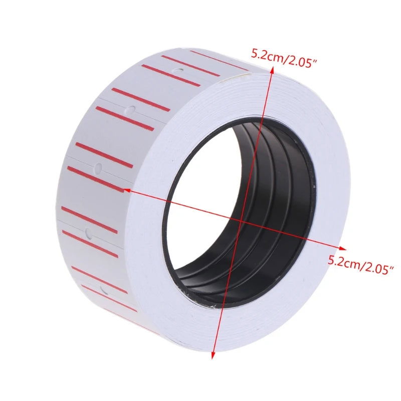 1 Roll(500 Labels) Self Adhesive Price Tags White Self Adhesive Price Label Tag Sticker Office Supplies - Slobuy