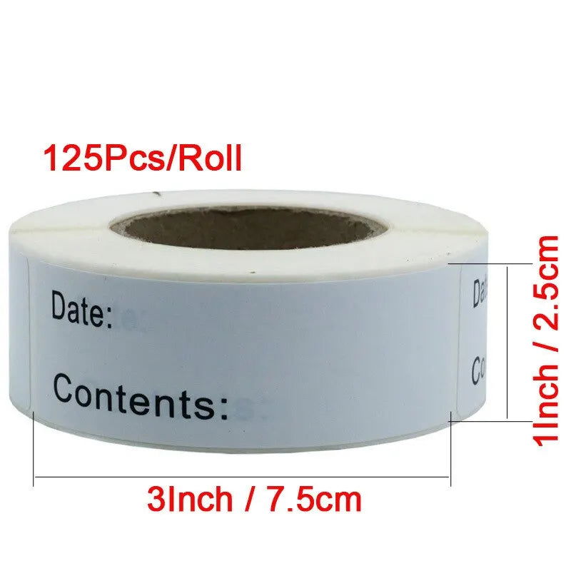 1 Roll Of Date Labels Stickers For Food Storage Labels Date Content Home Kitchen Packaging Condiments Mark Date Stickers Labels - Slobuy