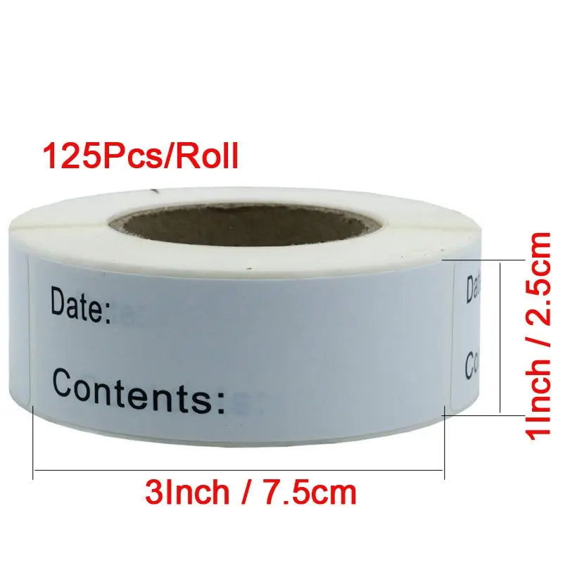 1 Roll Of Date Labels Stickers For Food Storage Labels Date Content Home Kitchen Packaging Condiments Mark Date Stickers Labels - Slobuy