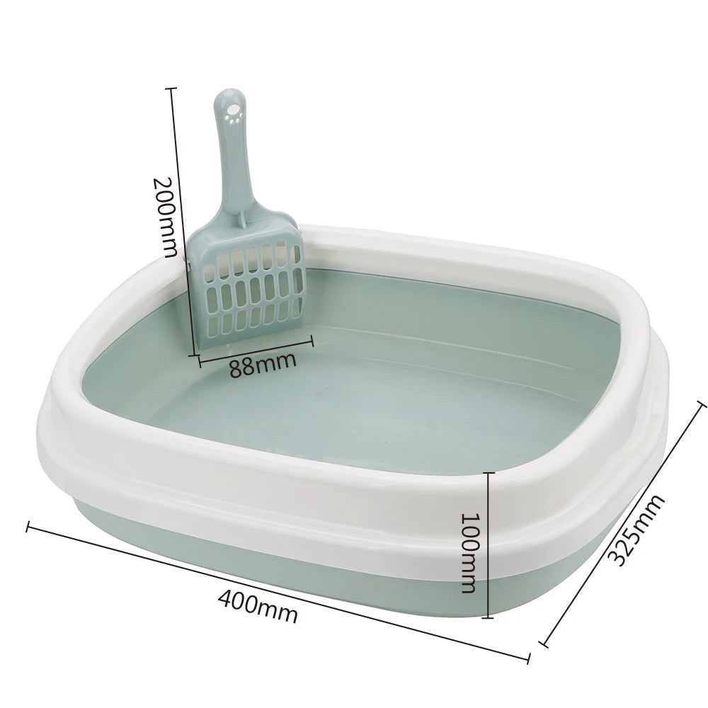 1 Set Anti-Splash Dog Toilet Cat Litter Box Pet Toilet Bedpan Cat Dog Tray with Scoop Excrement Training Sand Litter Box - Slobuy