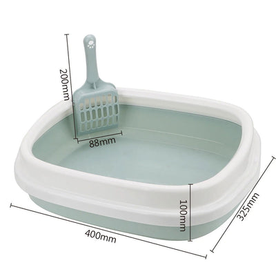 1 Set Anti-Splash Dog Toilet Cat Litter Box Pet Toilet Bedpan Cat Dog Tray with Scoop Excrement Training Sand Litter Box - Slobuy