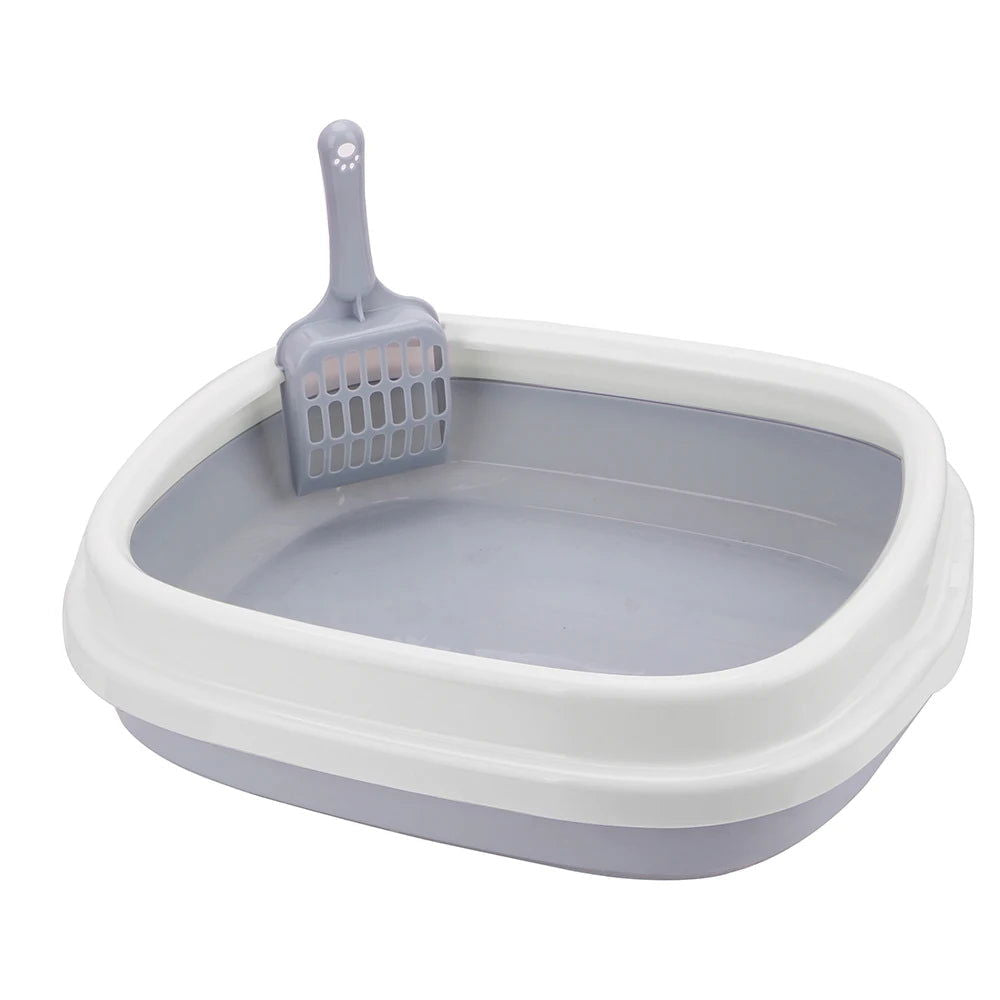 1 Set Anti-Splash Dog Toilet Cat Litter Box Pet Toilet Bedpan Cat Dog Tray with Scoop Excrement Training Sand Litter Box - Slobuy