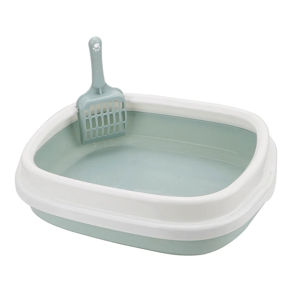 1 Set Anti-Splash Dog Toilet Cat Litter Box Pet Toilet Bedpan Cat Dog Tray with Scoop Excrement Training Sand Litter Box - Slobuy