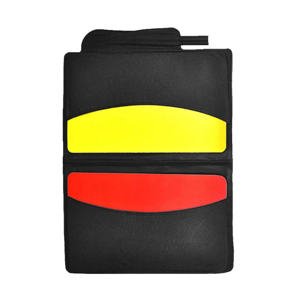 1 Set Football Referee Wallet Notebook With Red Card And Yellow Card Referee Red Yellow Card Professional Game Referee Tool - Slobuy