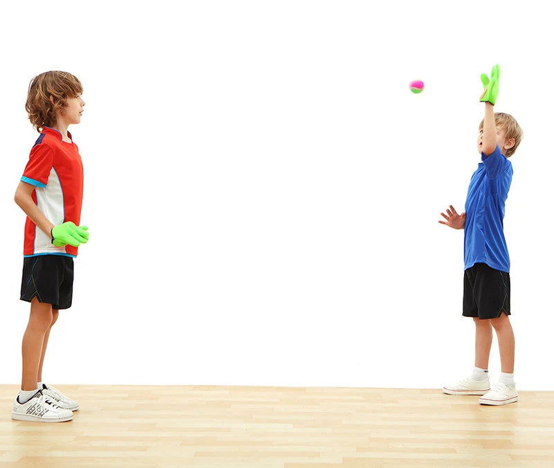 1 Set Kids Sucker Sticky Ball Toy Outdoor Sports Catch Ball Game Set Throw And Catch Parent-Child Interactive Outdoor Toys GYH - Slobuy
