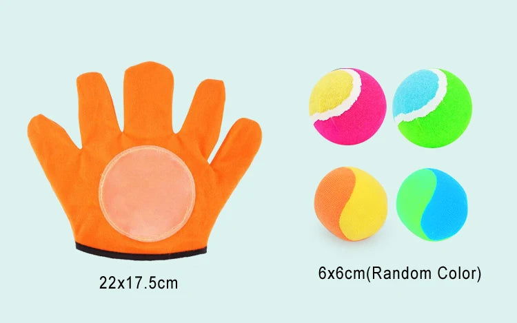 1 Set Kids Sucker Sticky Ball Toy Outdoor Sports Catch Ball Game Set Throw And Catch Parent-Child Interactive Outdoor Toys GYH - Slobuy