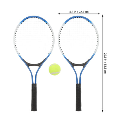1 Set Mini Alloy Tennis Racket Parent-Child Sports Game Toys Playing Game Plaything Sports Supplies for Children Teenagers - Slobuy