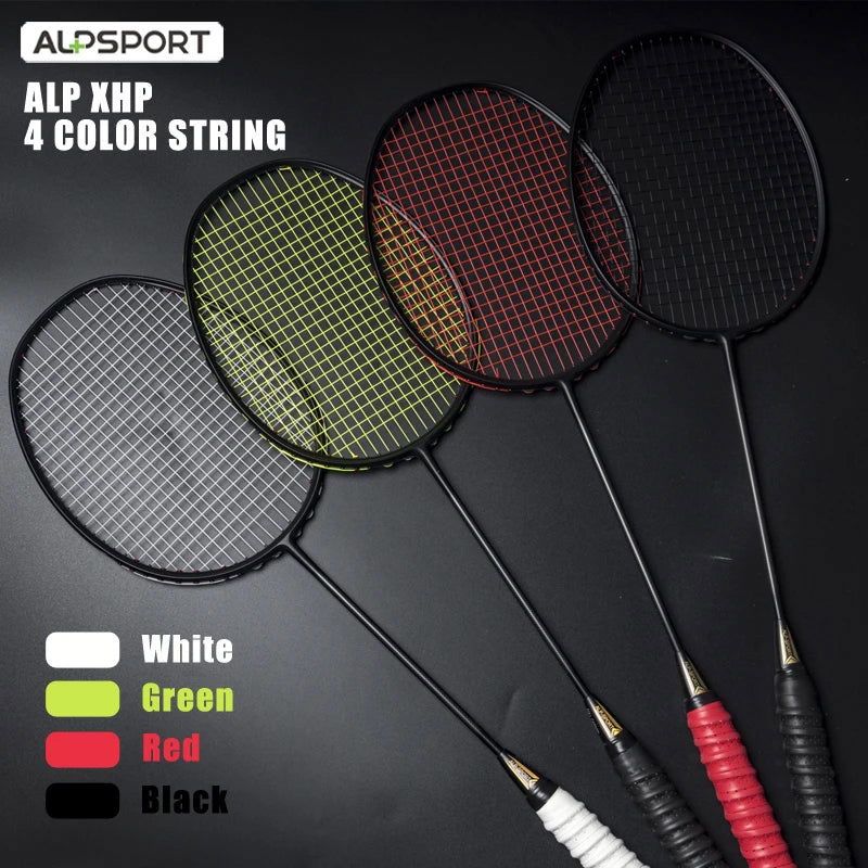 Alpsport XHP 2 pcs/1 batch 6U 72g Ultralight G4 T800 Original full carbon fiber 22-30lbs professional badminton racket - Slobuy