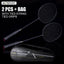 Alpsport XHP 2 pcs/1 batch 6U 72g Ultralight G4 T800 Original full carbon fiber 22-30lbs professional badminton racket - Slobuy