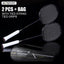 Alpsport XHP 2 pcs/1 batch 6U 72g Ultralight G4 T800 Original full carbon fiber 22-30lbs professional badminton racket - Slobuy