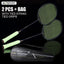 Alpsport XHP 2 pcs/1 batch 6U 72g Ultralight G4 T800 Original full carbon fiber 22-30lbs professional badminton racket - Slobuy